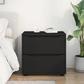 vidaXL Ντουλάπι αποθήκευσης 60 x 48 x 57 εκ Επεξεργασμένο Ξύλο Μαύρο