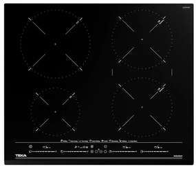 Teka IZC 64630 BK MST Επαγωγική Εστία Αυτόνομη με Λειτουργία Κλειδώματος River Black 60x51εκ.