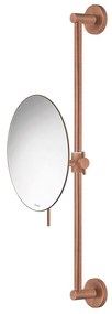 Καθρέπτης Μεγεθυντικός Επιτοίχιος Ρυμθιζόμενου Ύψους Ø20 εκ. Μεγέθυνση x3 Old Copper Mat  Sanco Mirrors MR-708-Μ26