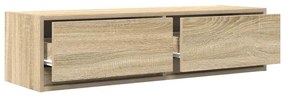 vidaXL Κομοδίνο ΤV Σομιέ Καρυδιά 100x31x25,5 εκ. Επεξεργασμένου Ξύλου