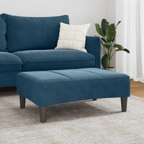 vidaXL Υποπόδιο Μπλε 77x55x31 εκ. Βελούδινο
