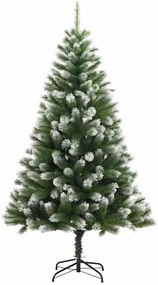 vidaXL Τεχνητό Δέντρο Χριστουγέννων με μέρη που αναδιπλώνονται και χιονάκι