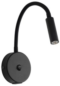 Απλίκα Φωτιστικό Τοίχου 1xG9 Reading Light USB Lagos TK Lighting-10200-Μαύρο 10200