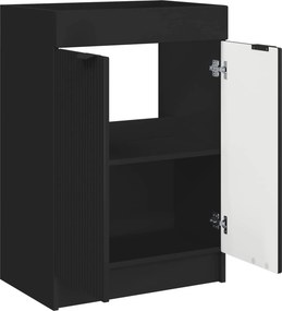 vidaXL Ντουλάπι κάτω από τον νιπτήρα Μαύρο 78,5 x 37,5 x 81 εκ