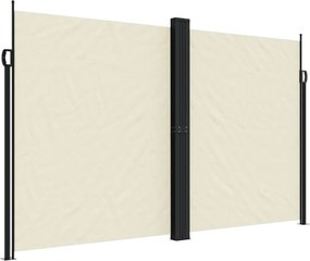 vidaXL Σκίαστρο Πλαϊνό Συρόμενο Κρεμ 200 x 1200 εκ.