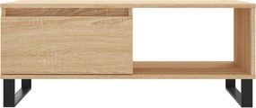 vidaXL Τραπεζάκι Σαλονιού Sonoma Δρυς 90x50x36,5 εκ. Επεξεργασμ. Ξύλο