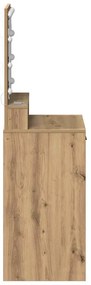 vidaXL Κομοδίνο artisan δρυς 50 x 41 x 135 εκ Επεξεργασμένο ξύλο