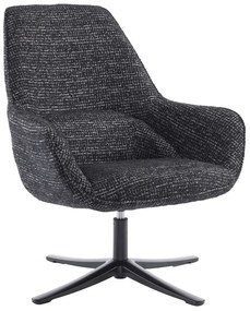 TIFFANY ΠΟΛΥΘΡΟΝΑ ΠΕΡΙΣΤΡΕΦΟΜΕΝΗ ΜΑΥΡΟ ΜΕ PATTERN 80x75x90 - 01-3532
