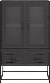 vidaXL Ντουλάπι Μαύρο 68x39x111,5 εκ. από Χάλυβα