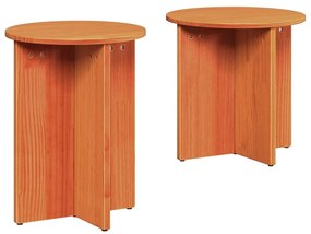 vidaXL Τραπεζάκι σαλονιού 2 pcs Καφέ κεριού 41.5 x 41.5 x 41 εκ