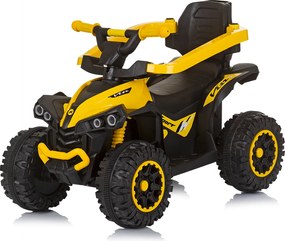 Ride on car with handle and canopy "ATV" yellow