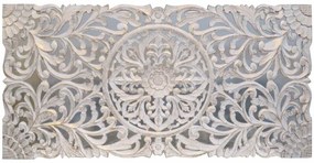 Κεφαλάρι κρεβατιού DKD Home Decor Λευκό Χρυσό Ξύλο MDF 180 x 4 x 90 cm