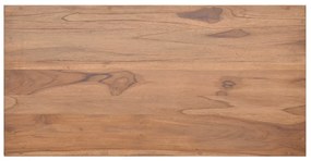 vidaXL Έπιπλο Μπάνιου/Νιπτήρα Επιτοίχιο 90x45x30 εκ. Μασίφ Ξύλο Teak