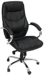 VELCO Pro Systems ΠΟΛΥΘΡΟΝΑ ΓΡΑΦΕΙΟΥ ΜΑΥΡΗ ΔΙΕΥΘΥΝΤΟΥ- ΔΙΑΣΤΑΣΕΙΣ: 65x55x115/120cm ΕΠΙΦΑΝΕΙΑ PVC velco-66-22372