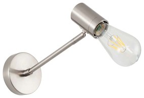 Φωτιστικό Τοίχου Adept 77-8275 10x22x17cm 1xE27 60W Nickel Homelighting