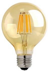 Λαμπτήρας LED G80 Bulb pakoworld 4W E27 3000K 200-220V amber