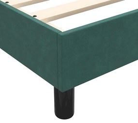 Κρεβάτι Boxspring χωρίς Στρώμα Σκούρο Πράσινο 200x210εκ 3315846