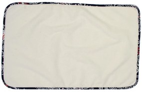Σελτεδάκι Αδιάβροχο Βαμβακερό Λευκό- Navy Blue 67x90εκ. Λαχούρ 154 DimCol