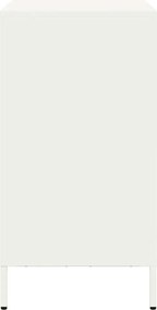 vidaXL Ντουλάπι Λευκό 68x39x73,5 εκ. από Χάλυβα Ψυχρής Έλασης