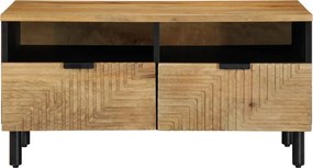 vidaXL Τραπεζάκι σαλονιού καφέ 80x54x40 cm μασίφ ξύλο Mango