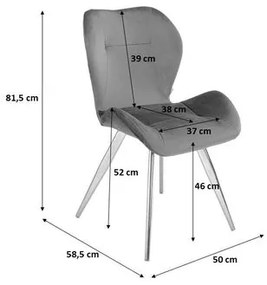 Καρέκλα Viva Καφέ 50x58,5x81,5 εκ. - Καφέ