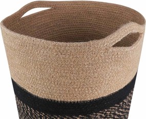 vidaXL Σετ Γλαστρών 2 pcs Φυσικό και Μαύρο Ø 28 x 28 εκ