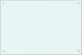 vidaXL Πλάτη Κουζίνας Γαλακτώδες 90 x 60 εκ. από Ψημένο Γυαλί