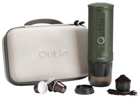 Outin Nano 7500mAh portable coffee maker set (Green) + protective case