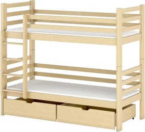 PATRYK 80x200 pine bunk bed Lano Furniture