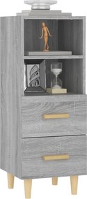 vidaXL Ντουλάπι Γκρι Sonoma 34,5x34x90 εκ. από Επεξεργασμένο Ξύλο