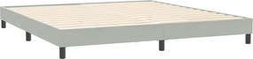 vidaXL Box Spring Κρεβάτι χωρίς στρώμα 200x220 cm Βελούδινο