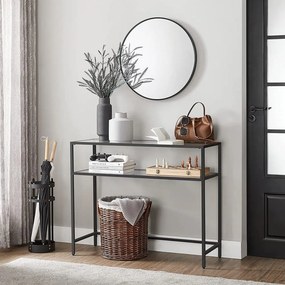 Μπουφές  Μαύρο / Διάφανο CLEZUA 90x30x80