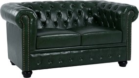 ΚΑΝΑΠΕΣ 2ΘΕΣΙΟΣ T.CHESTERFIELD HM3010.08 ΤΕΧΝΟΔΕΡΜΑ ΚΥΠΑΡΙΣΣΙ 150x90x72 εκ.