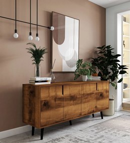 Κονσόλα Καρυδί FLEDAS 180x45x80