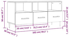 ΈΠΙΠΛΟ ΤΗΛΕΟΡΑΣΗΣ ΓΚΡΙ SONOMA 102 X 36 X 50 ΕΚ. ΕΠΕΞΕΡΓ. ΞΥΛΟ 829026