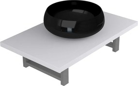 vidaXL Σετ Επίπλων Μπάνιου 2 Τεμαχίων Λευκό Κεραμικό