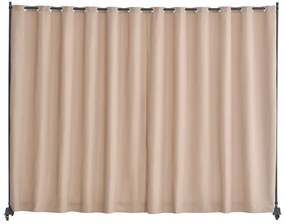 VEVOR Room Divider Portable Panel Room Divider with Wheels Privacy Screen Brown