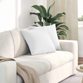 vidaXL Μαξιλάρι Καναπέ 2 pcs Λευκό 45 x 45 cm ύφασμα