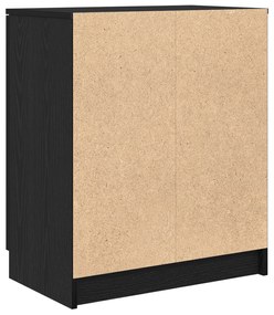 vidaXL Ντουλάπα Παπουτσιών Μαύρο Δρυς 59x35x70 εκ Επεξεργασμένο Ξύλο