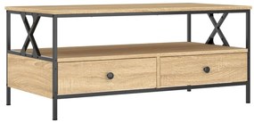 vidaXL Τραπεζάκι Σαλονιού Sonoma Δρυς 100 x 51 x 45 εκ. Επεξεργ. Ξύλο