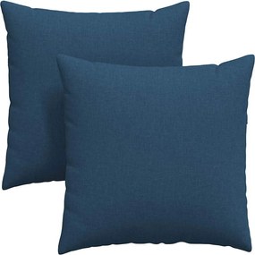 vidaXL Μαξιλάρι Καναπέ 2 pcs Μπλε 80 x 80 cm ύφασμα
