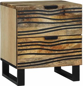 vidaXL Κομοδίνο Φυσικό 40 x 33 x 46 εκ. Επεξεργασμένο Ξύλο