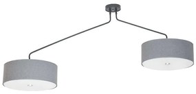 Φωτιστικό Οροφής Hawk II 6541 Grey Nowodvorski Metal, Glass, Fabric