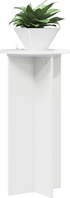 vidaXL Βάση φυτών 2 τεμ. Γυαλιστερό Λευκό 40 x 40 x 80 cm