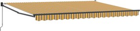 vidaXL Αναδιπλούμενη τέντα Πολύχρωμο 450 x 300 εκ