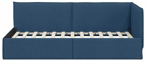 vidaXL Κρεβάτι Γωνίας με κεφαλάρι Μπλε 80 x 200 cm ύφασμα
