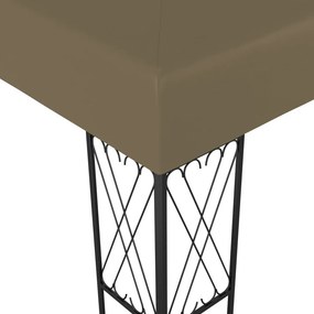 vidaXL Κιόσκι Taupe 3 x 3 μ. Υφασμάτινο