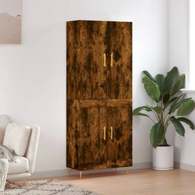 vidaXL Ντουλάπι Καπνιστή Δρυς 69,5x34x180 εκ. από Επεξεργασμένο Ξύλο