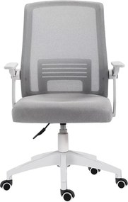A1180W Λευκο/Γκρι Mesh Πολ/Να Γραφειου