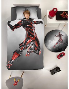 Σεντόνια Παιδικά Bionic (Σετ 3τμχ) Grey-Red Saint Clair Single 170x250cm 100% Cotton